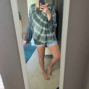Boutique Tie-Dye Long Sleeve Top